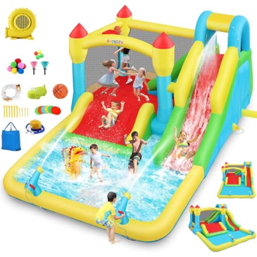Kids Outdoor Inflatable Water Slide - Structure gonflable aquatique intérieure/extérieure pour enfants