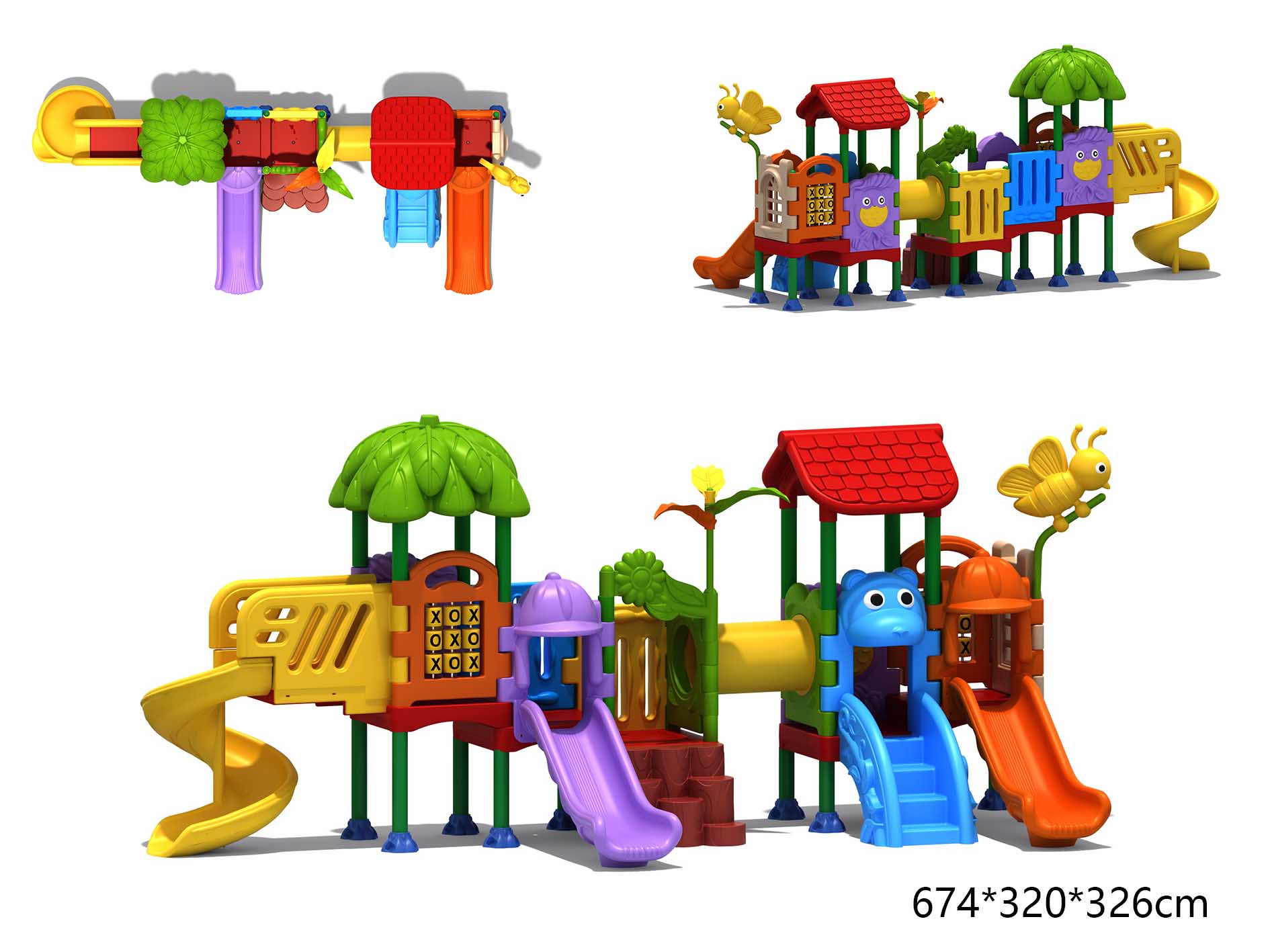Kids Outdoor Slide Set - Aire de jeux pour enfants, ensembles