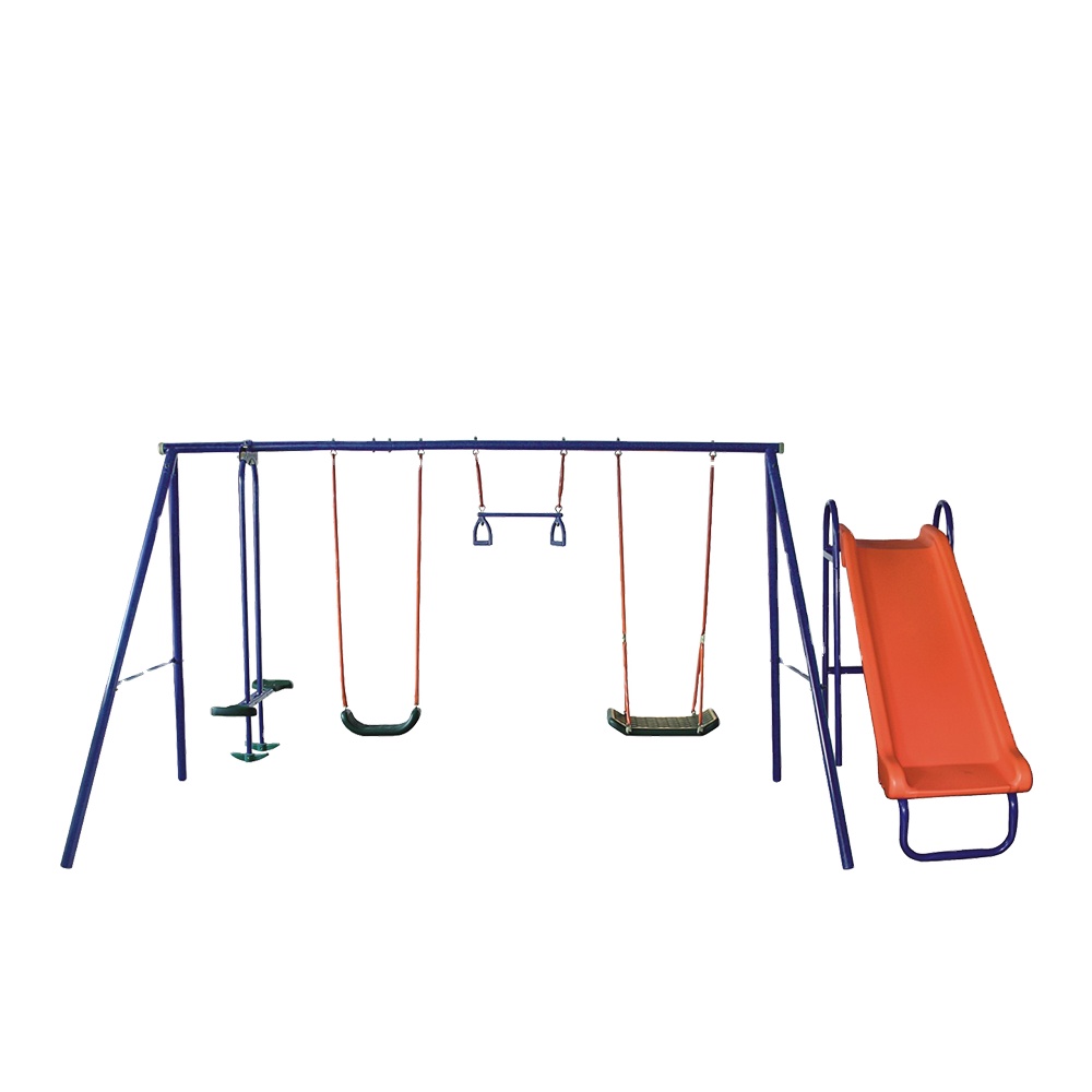 Kids Outdoor Slide Set - Ensemble de balançoire et toboggan pour