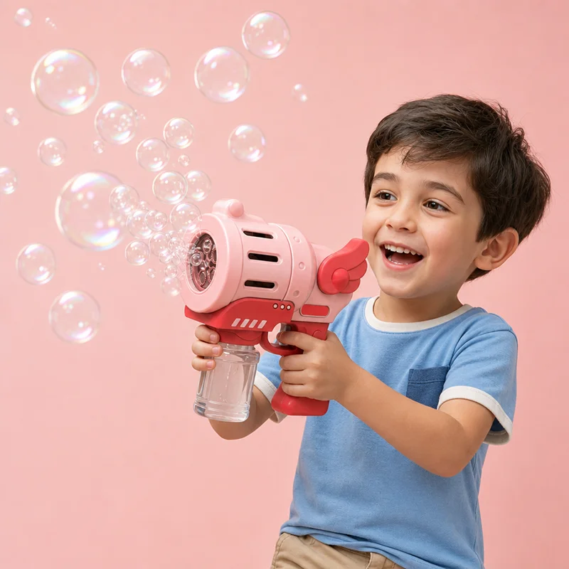 Kids Outdoor Music - Machine à bulles électrique avec lumière