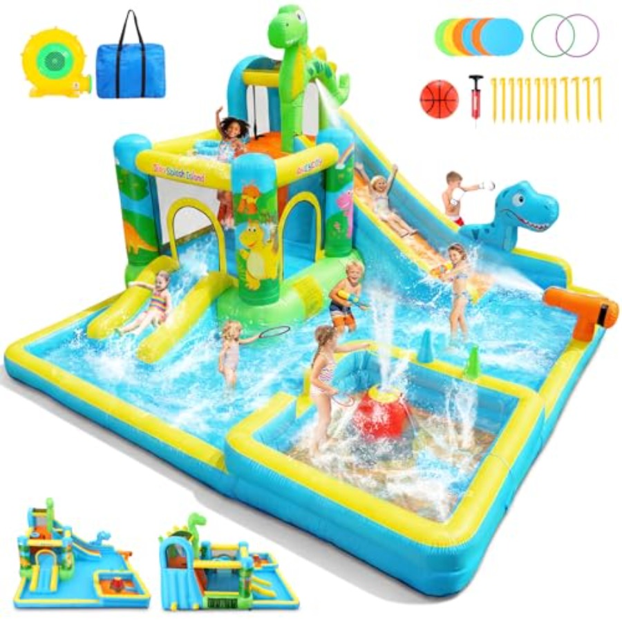 Kids Outdoor Inflatable Water Slide - Toboggan aquatique gonflable d'extérieur : structure