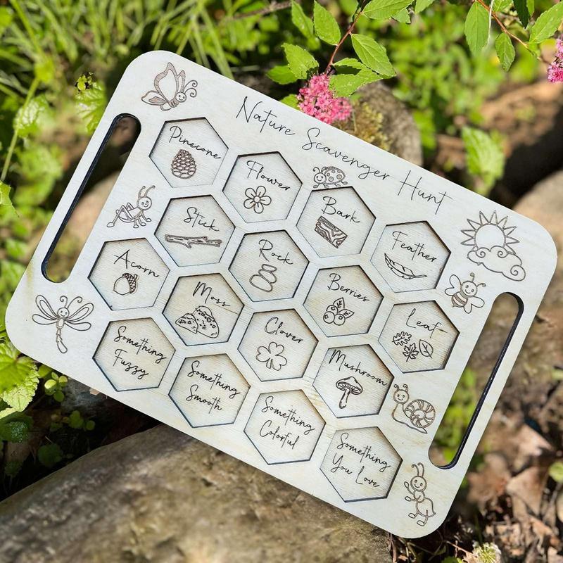 Kids Outdoor Scavenger Hunt - Planche de Collection de Fleurs de