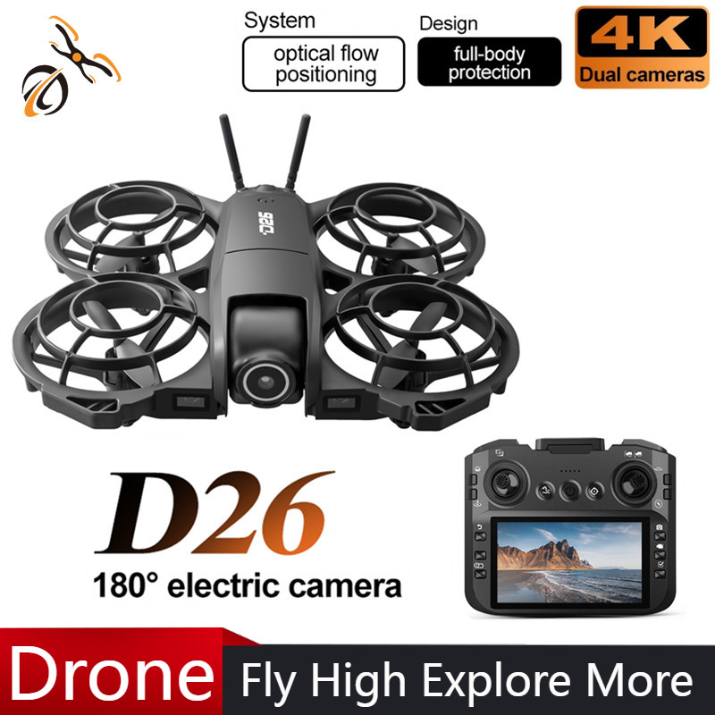 Kids Outdoor Toy Storage - Drone D26 4K Aérien HD 180