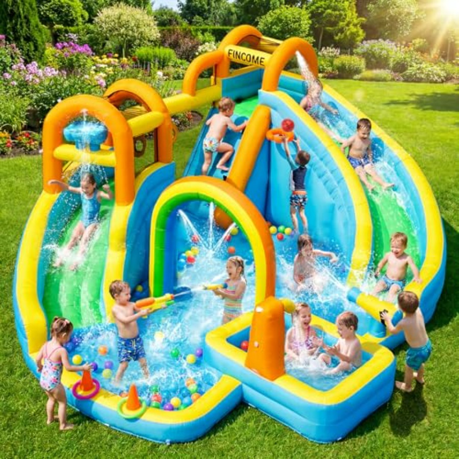 Kids Outdoor Inflatable Water Slide - Toboggan aquatique gonflable d'extérieur pour enfants