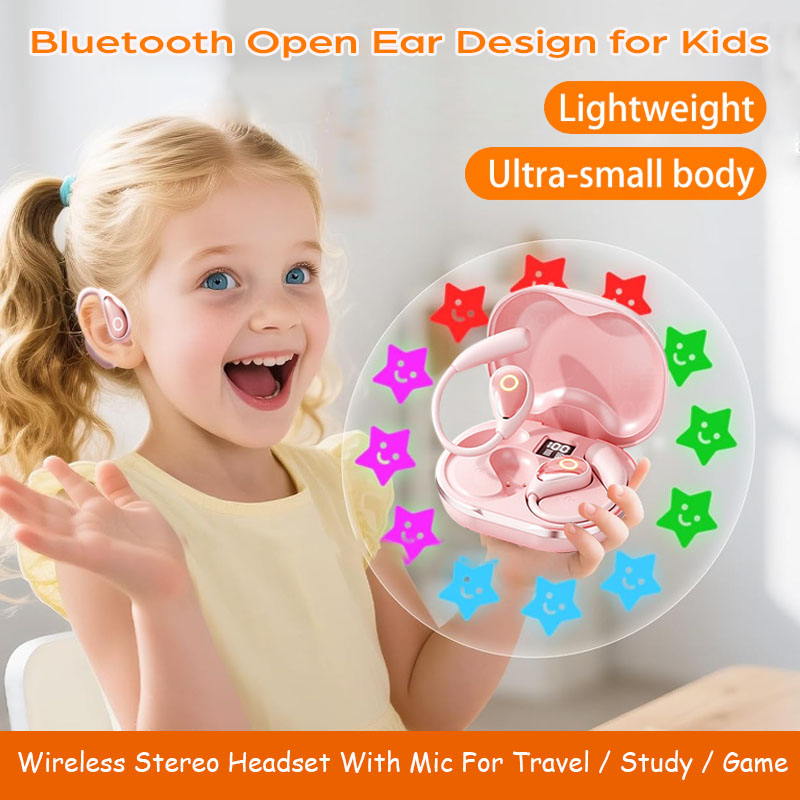 Kids Outdoor Music - Casque Bluetooth à oreille ouverte pour