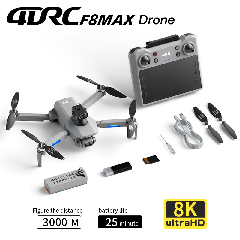 Kids Outdoor Toy Storage - Drone GPS F8 MAX, caméra professionnelle