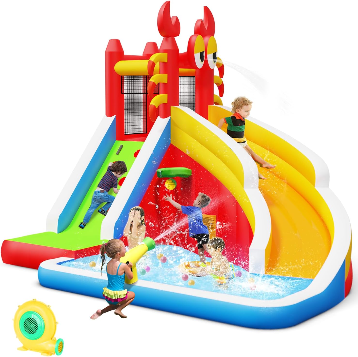 Kids Outdoor Inflatable Water Slide - Grande structure gonflable avec toboggan aquatique
