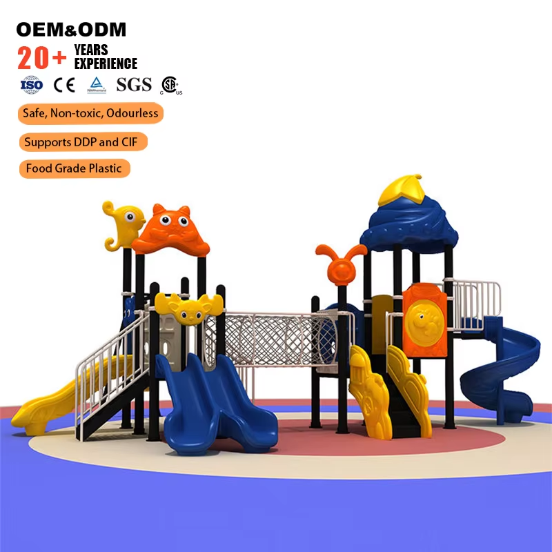 Kids Outdoor Slide Set - Équipement d'amusement extérieur commercial, grand toboggan