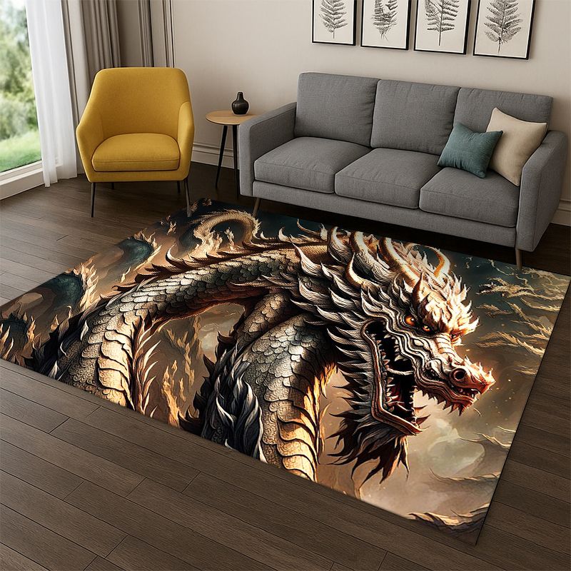 Kids Outdoor Area - Tapis de dessin animé chinois Dreamy