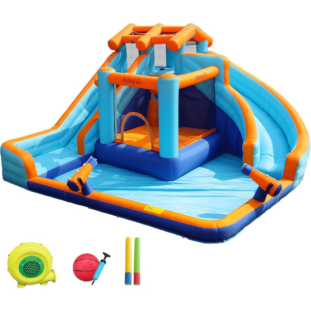 Kids Outdoor Inflatable Water Slide - Grand toboggan aquatique avec piscine à