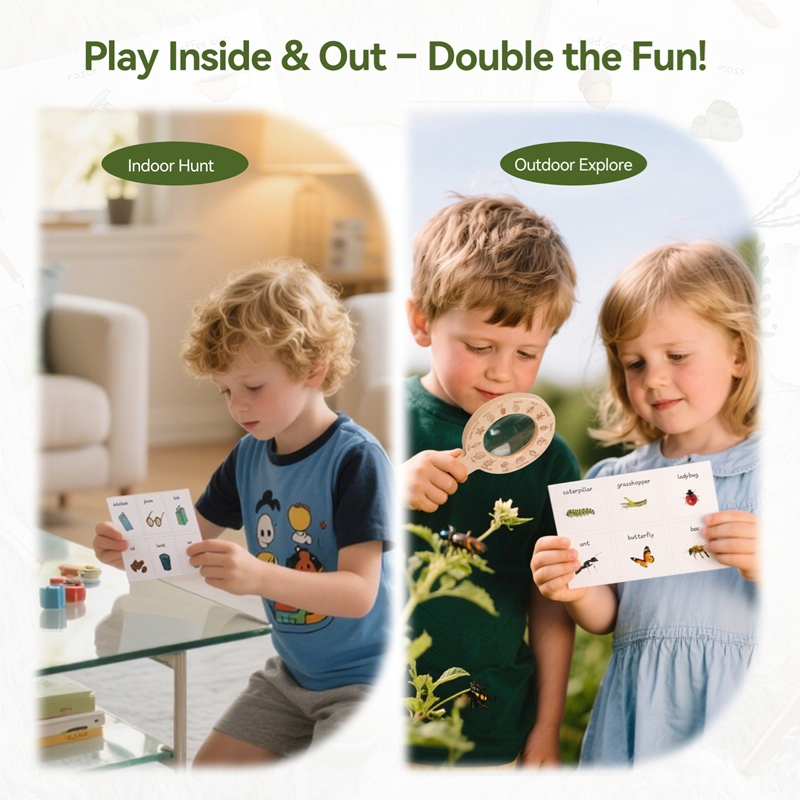 Jouets Montessori en bois, ens - Kids Outdoor Explorer Set avis et prix