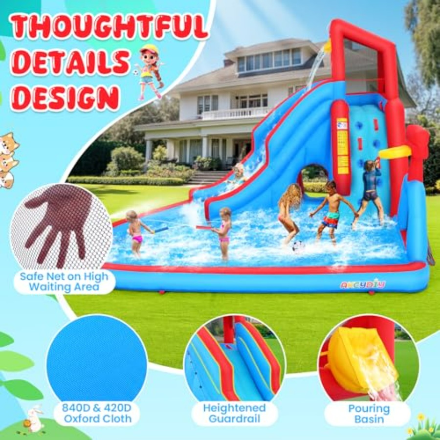 Parc aquatique gonflable pour  - Kids Outdoor Inflatable Water Slide avis et prix