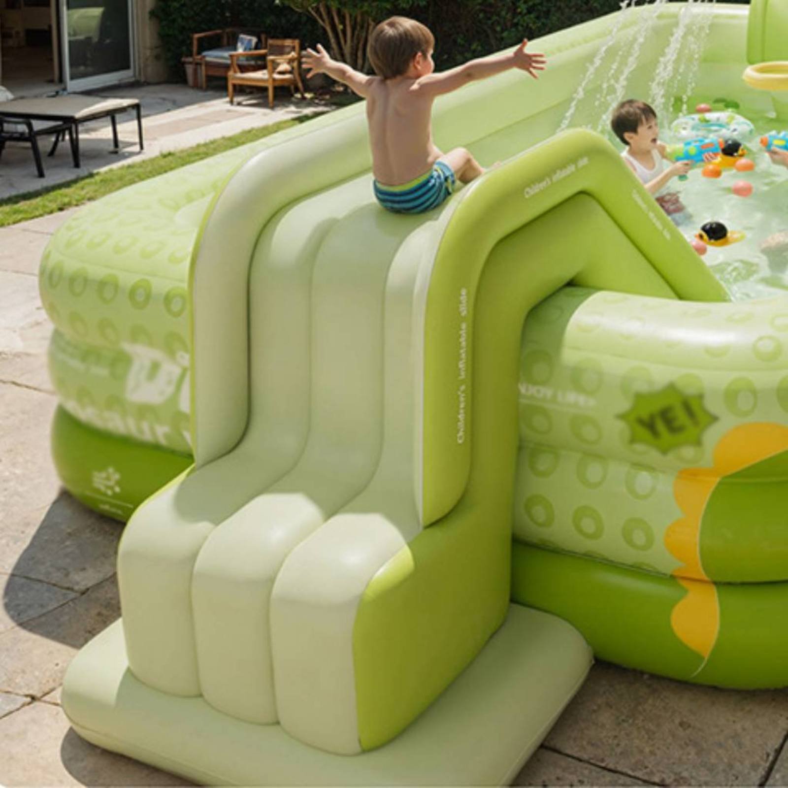 Toboggan gonflable pliable pou - Kids Outdoor Inflatable Water Slide avis et prix