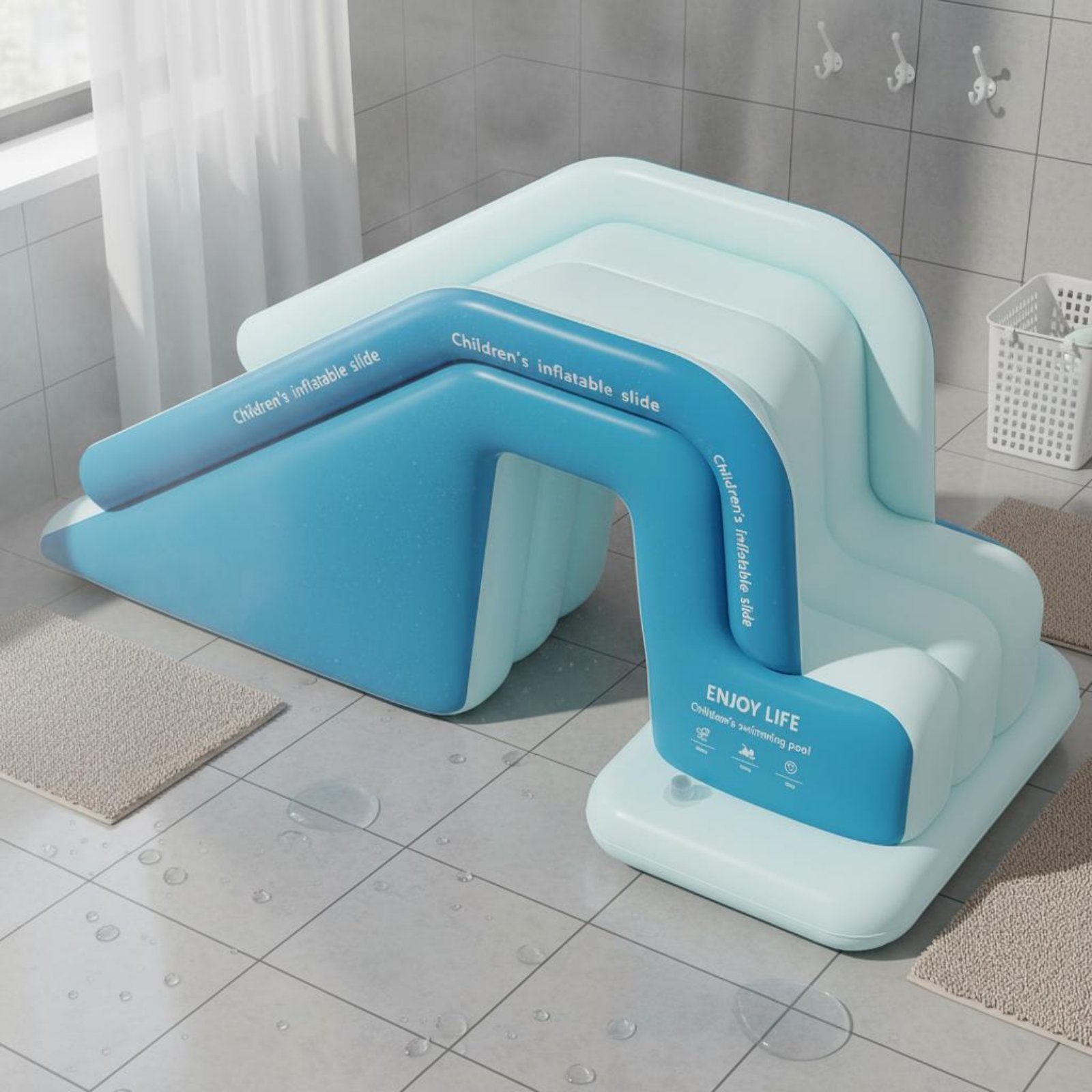 Toboggan gonflable pliable pou - Kids Outdoor Inflatable Water Slide avis et prix
