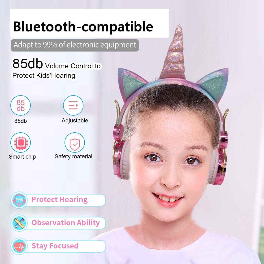 Écouteurs sans fil licorne mig - Kids Outdoor Music avis et prix