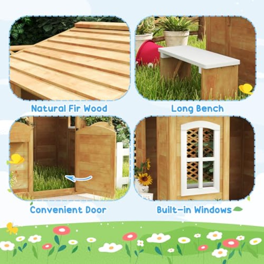 Maisonnette de jeu extérieure  - Kids Outdoor Nature Play avis et prix