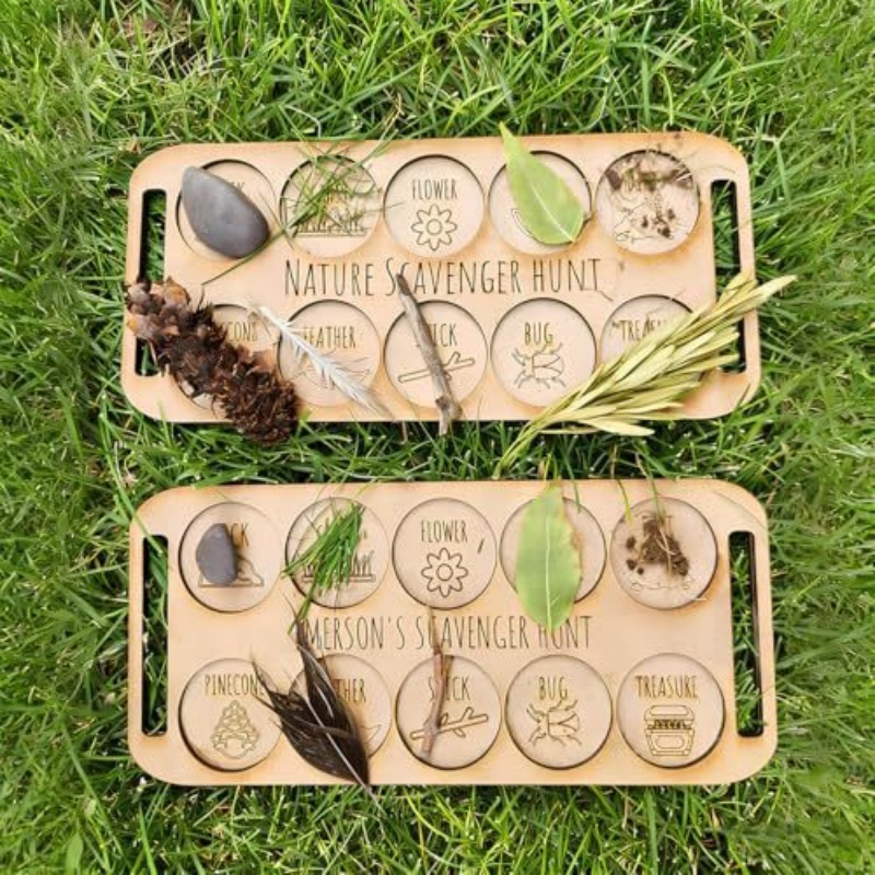 Planche portable en bois pour  - Kids Outdoor Scavenger Hunt avis et prix