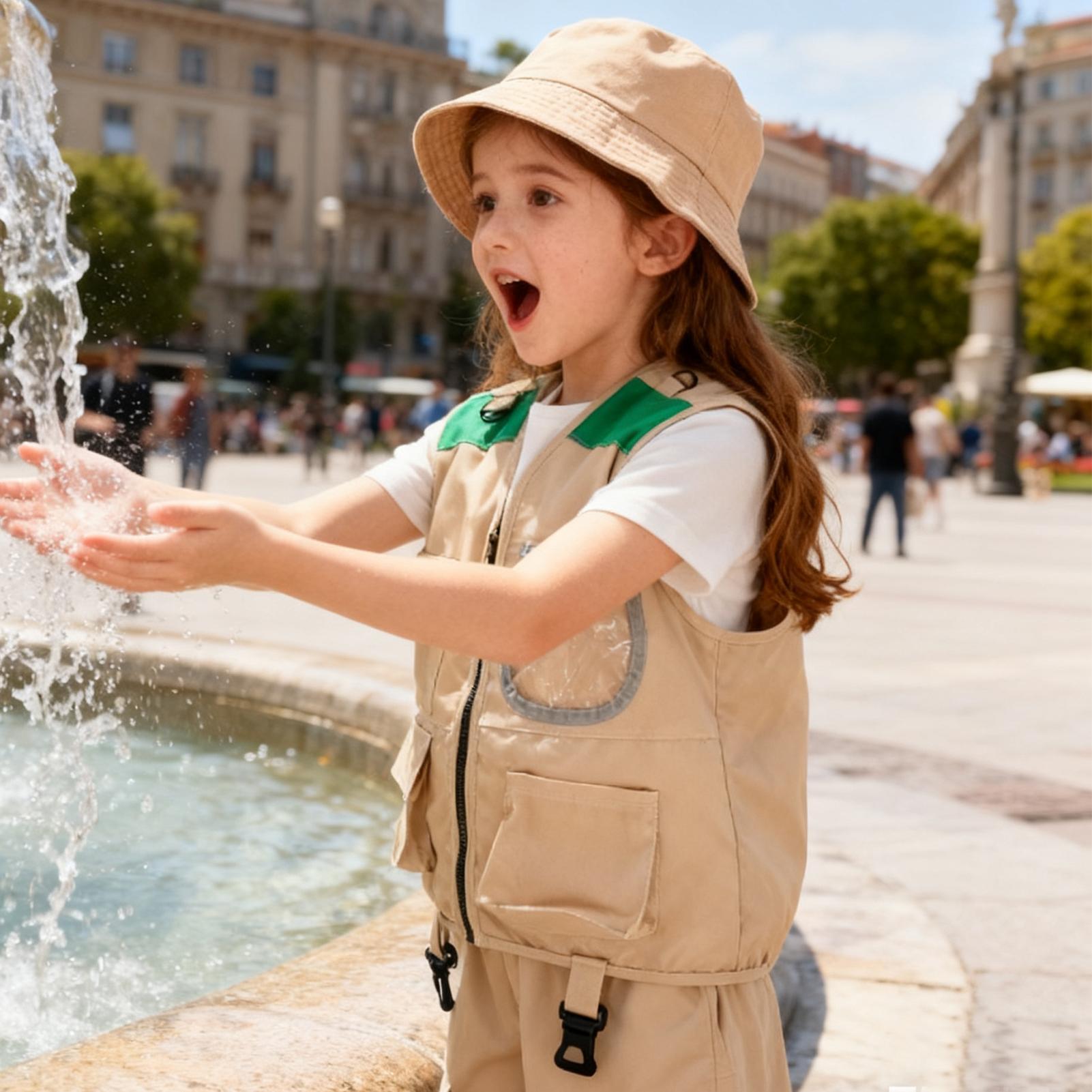 Ensemble chapeau et gilet d'ex - Kids Outdoor Explorer Set avis et prix