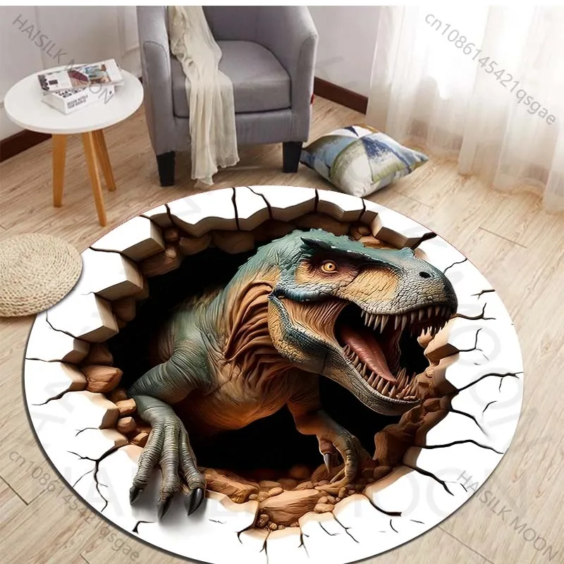 Tapis ronds imprimé dinosaure  - Kids Outdoor Area avis et prix