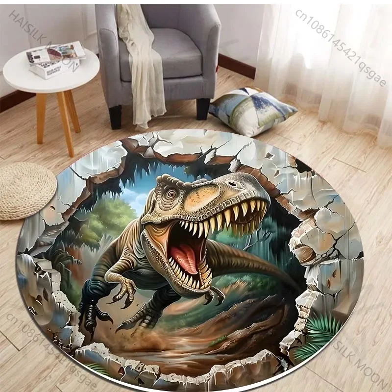 Tapis ronds imprimé dinosaure  - Kids Outdoor Area avis et prix