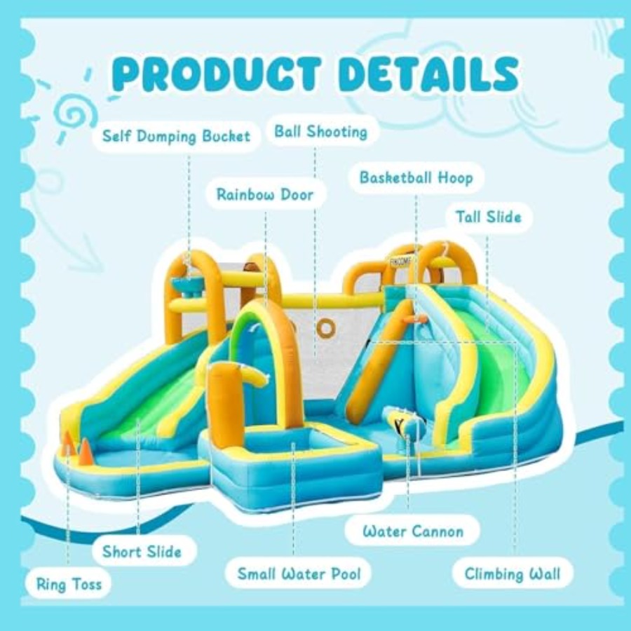 Parc aquatique gonflable extér - Kids Outdoor Inflatable Water Slide avis et prix