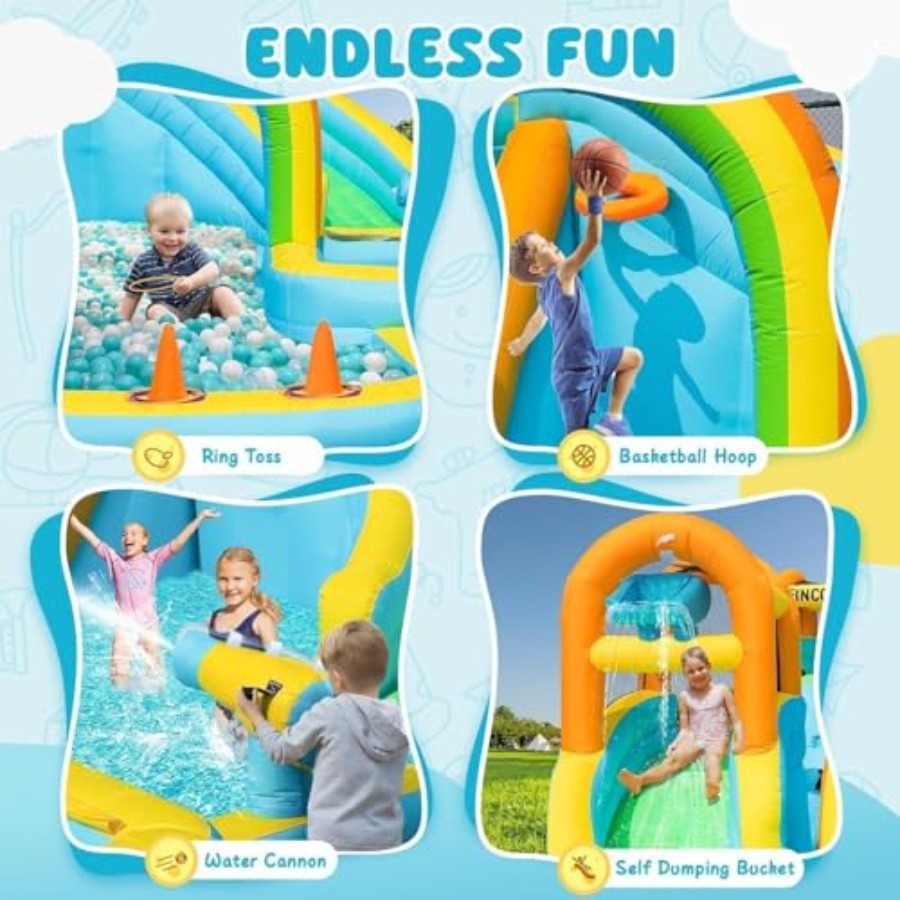 Parc aquatique gonflable extér - Kids Outdoor Inflatable Water Slide avis et prix
