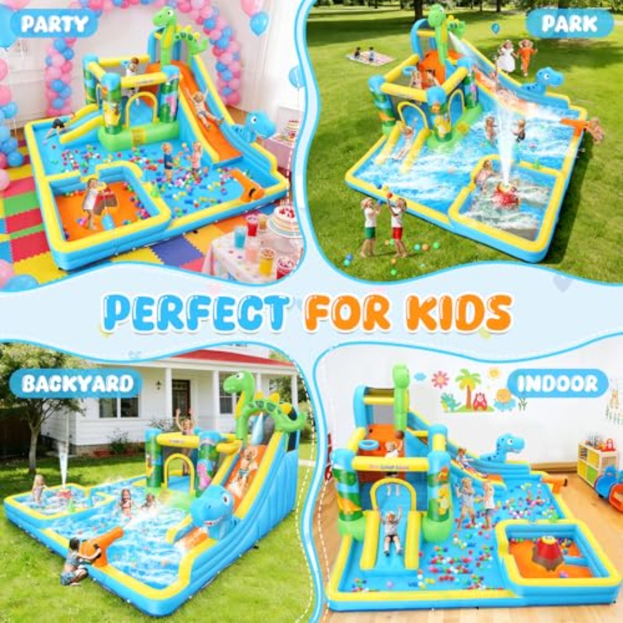 Toboggan aquatique gonflable d - Kids Outdoor Inflatable Water Slide avis et prix