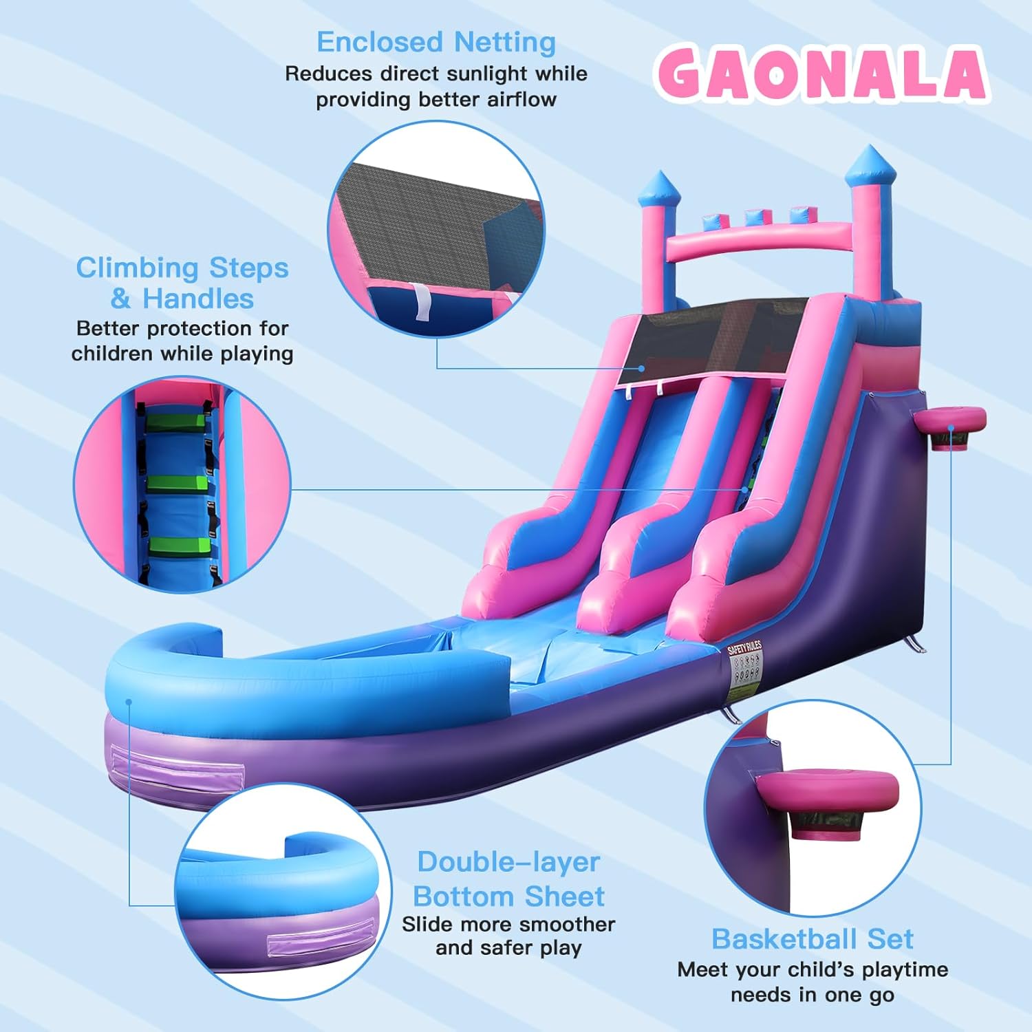 Toboggan aquatique gonflable r - Kids Outdoor Inflatable Water Slide avis et prix