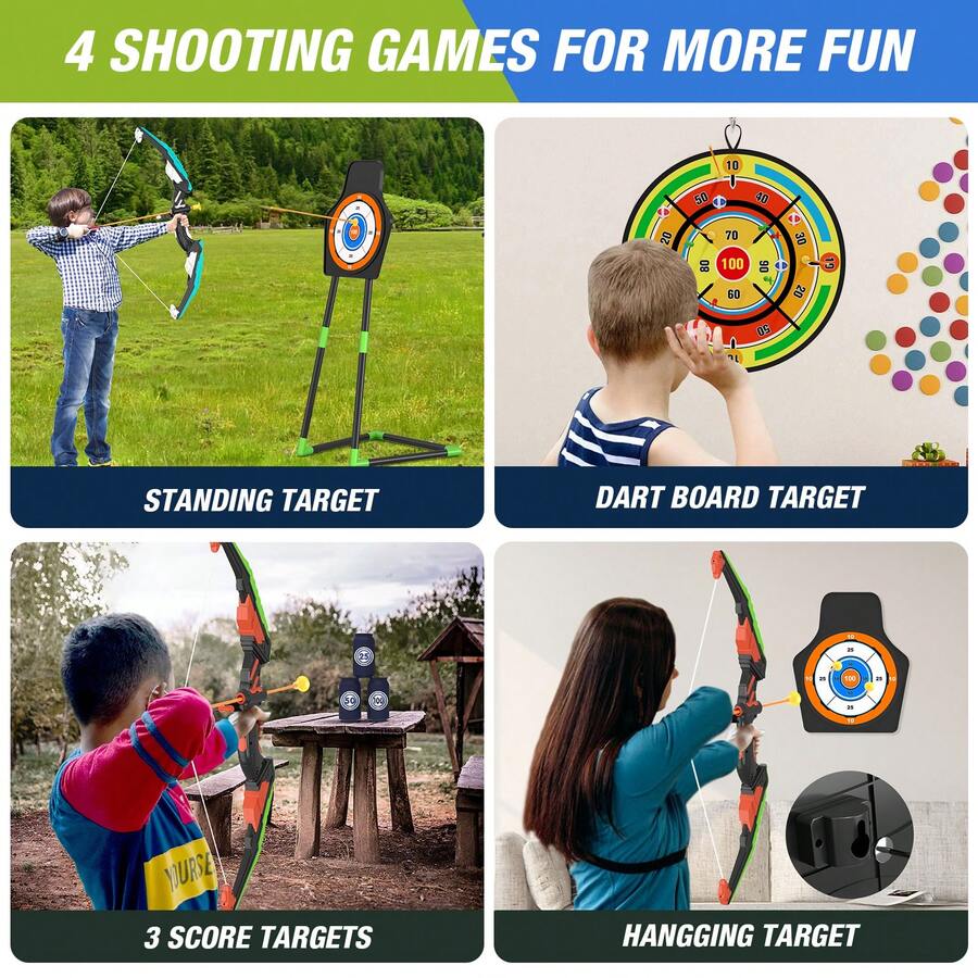 Lot de 2 arcs et flèches pour  - Kids Outdoor Archery Set avis et prix