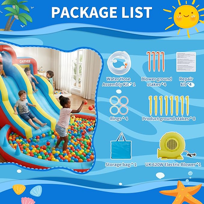 Parc aquatique gonflable 8-en- - Kids Outdoor Inflatable Water Slide avis et prix