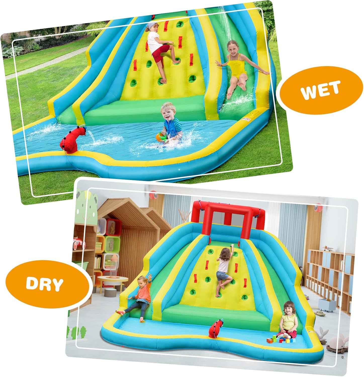 Toboggan aquatique gonflable g - Kids Outdoor Inflatable Water Slide avis et prix