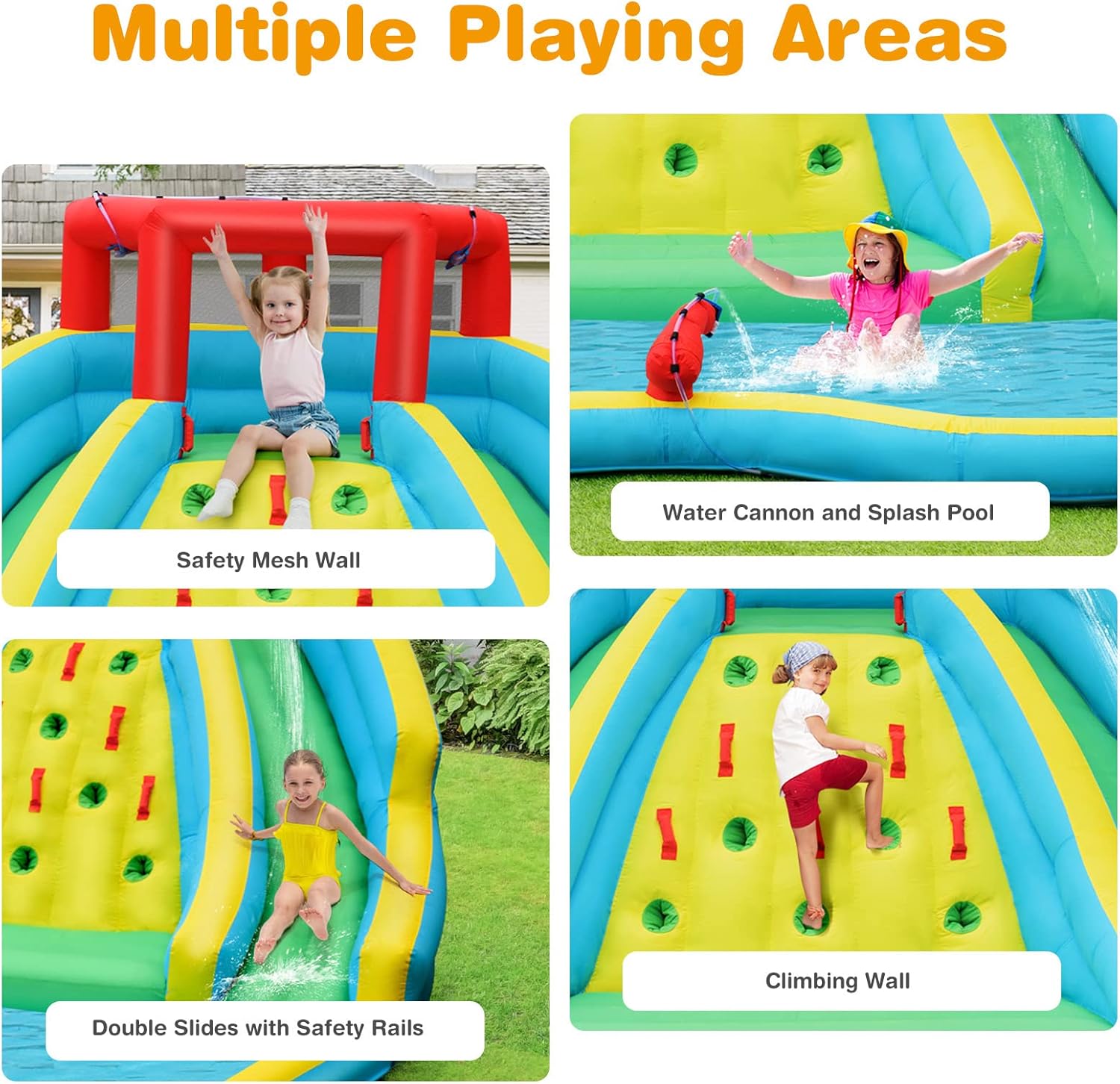 Toboggan aquatique gonflable g - Kids Outdoor Inflatable Water Slide avis et prix