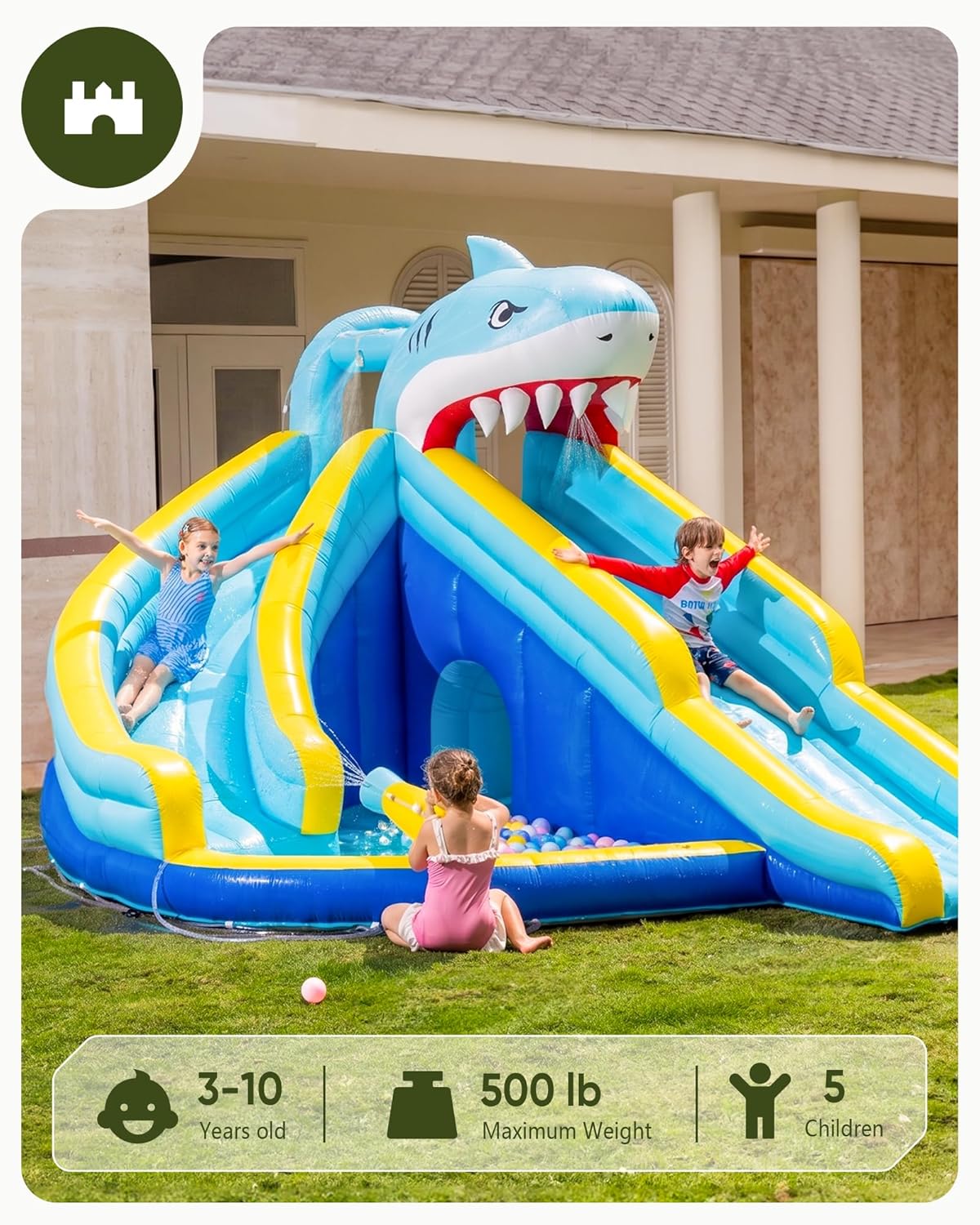 Toboggan aquatique gonflable p - Kids Outdoor Inflatable Water Slide avis et prix