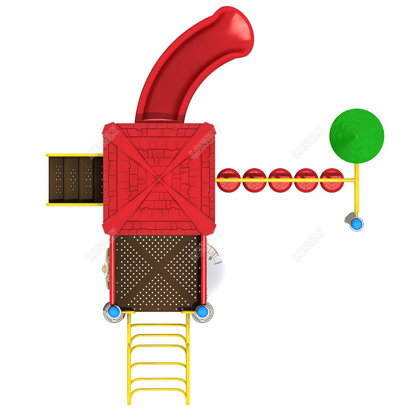 Toboggan en plastique rouge po - Kids Outdoor Area avis et prix