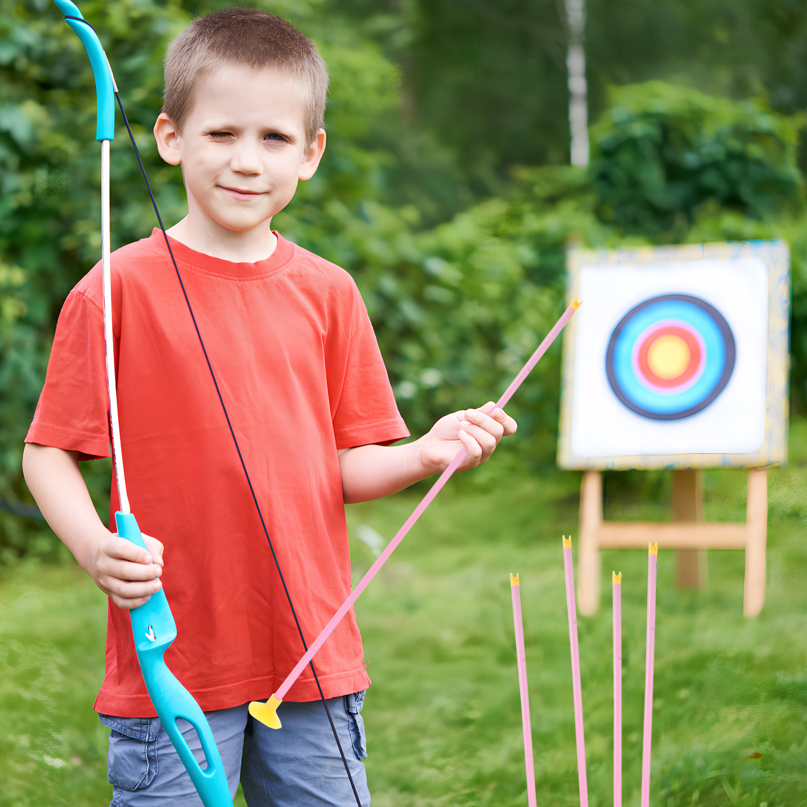 6 flèches à ventouse pour enfa - Kids Outdoor Archery Set avis et prix