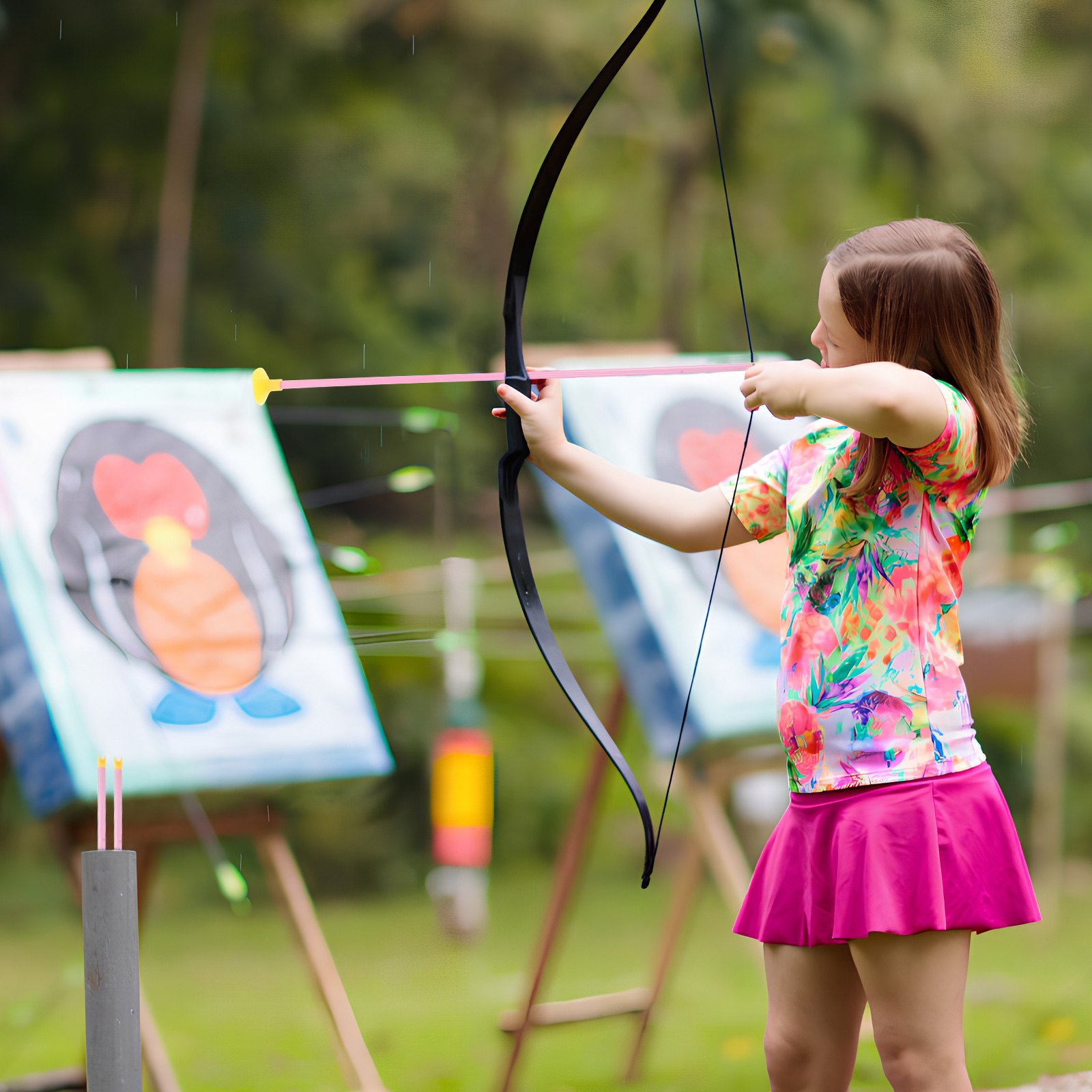 6 flèches à ventouse pour enfa - Kids Outdoor Archery Set avis et prix