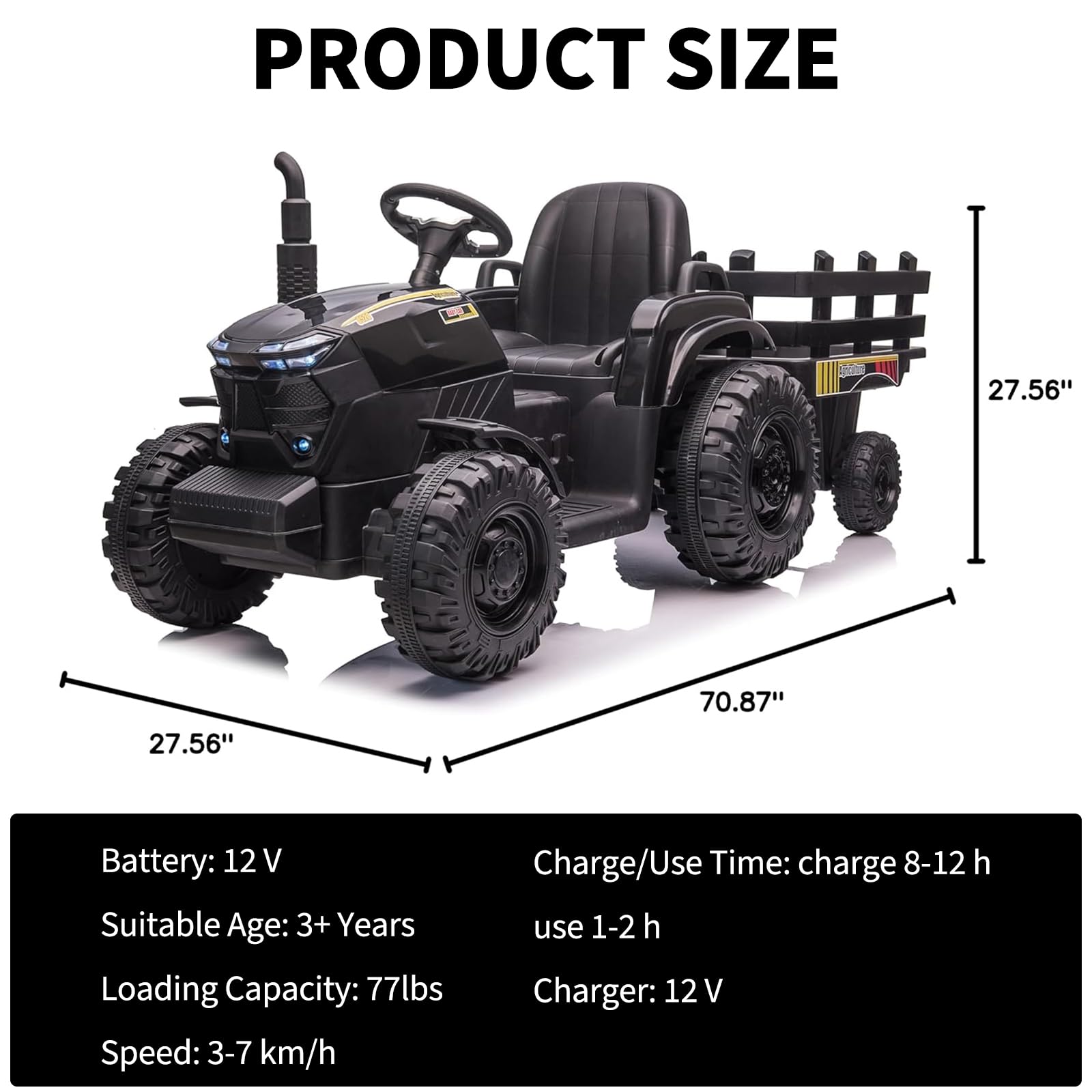 Tracteur électrique pour enfan - Kids Outdoor Music avis et prix