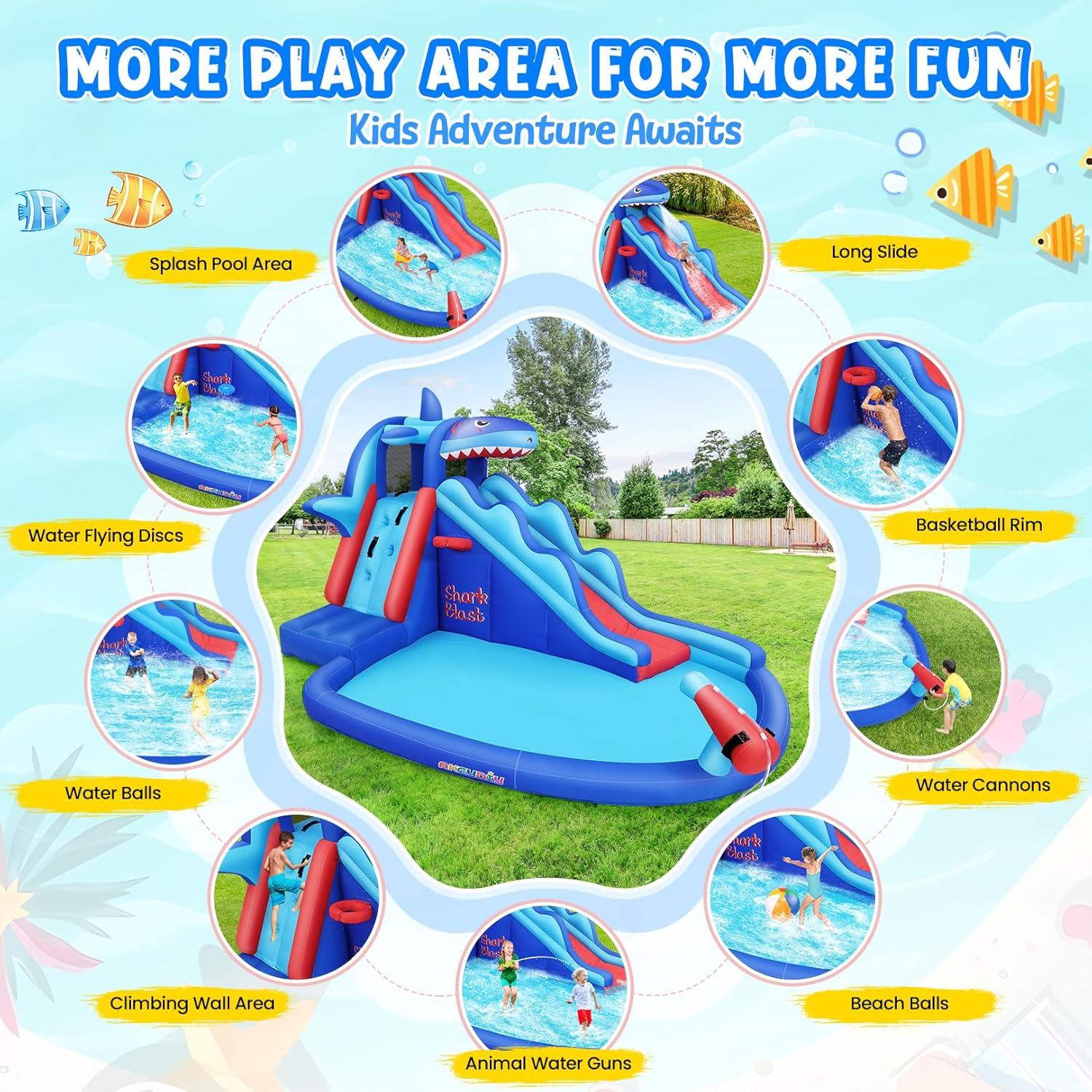 Parc aquatique gonflable sur l - Kids Outdoor Inflatable Water Slide avis et prix