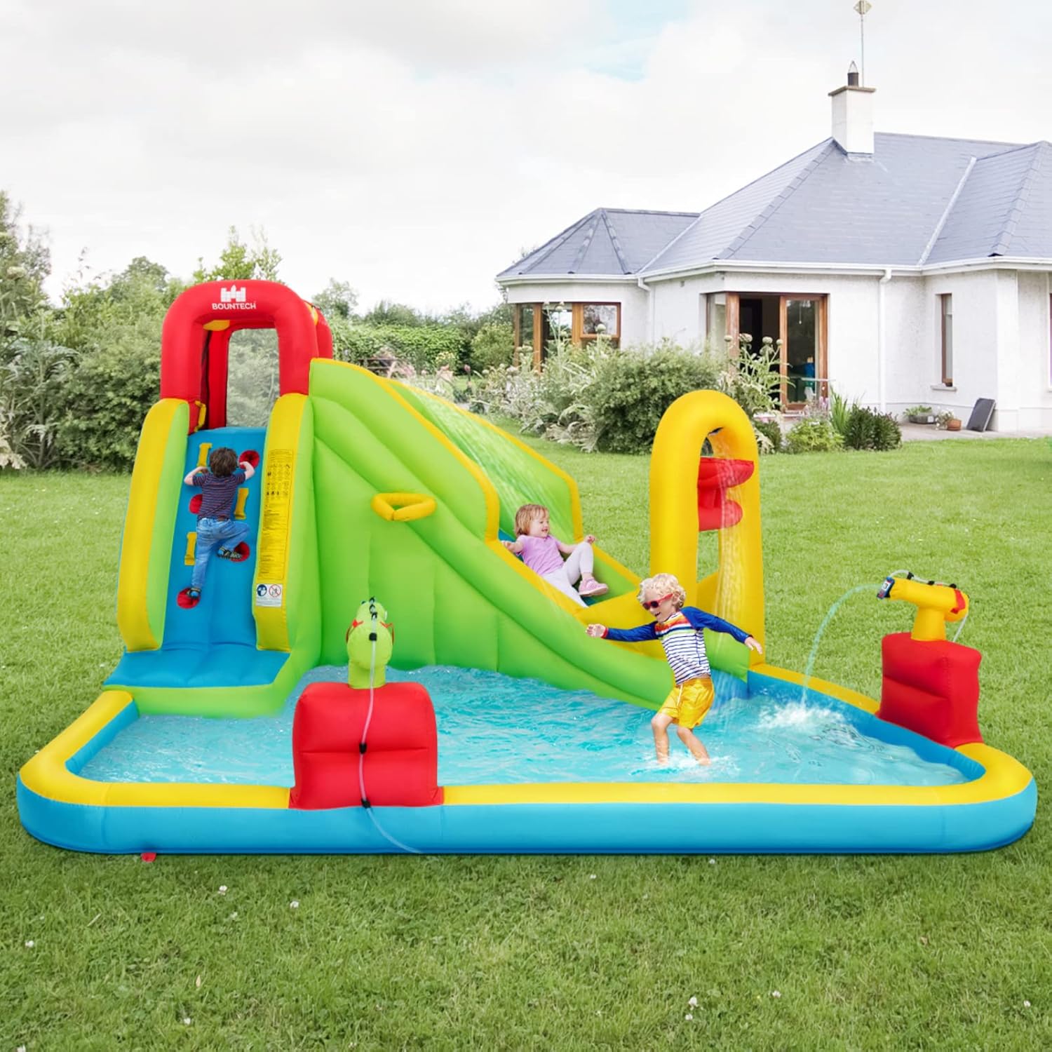 Parc aquatique gonflable géant - Kids Outdoor Inflatable Water Slide avis et prix