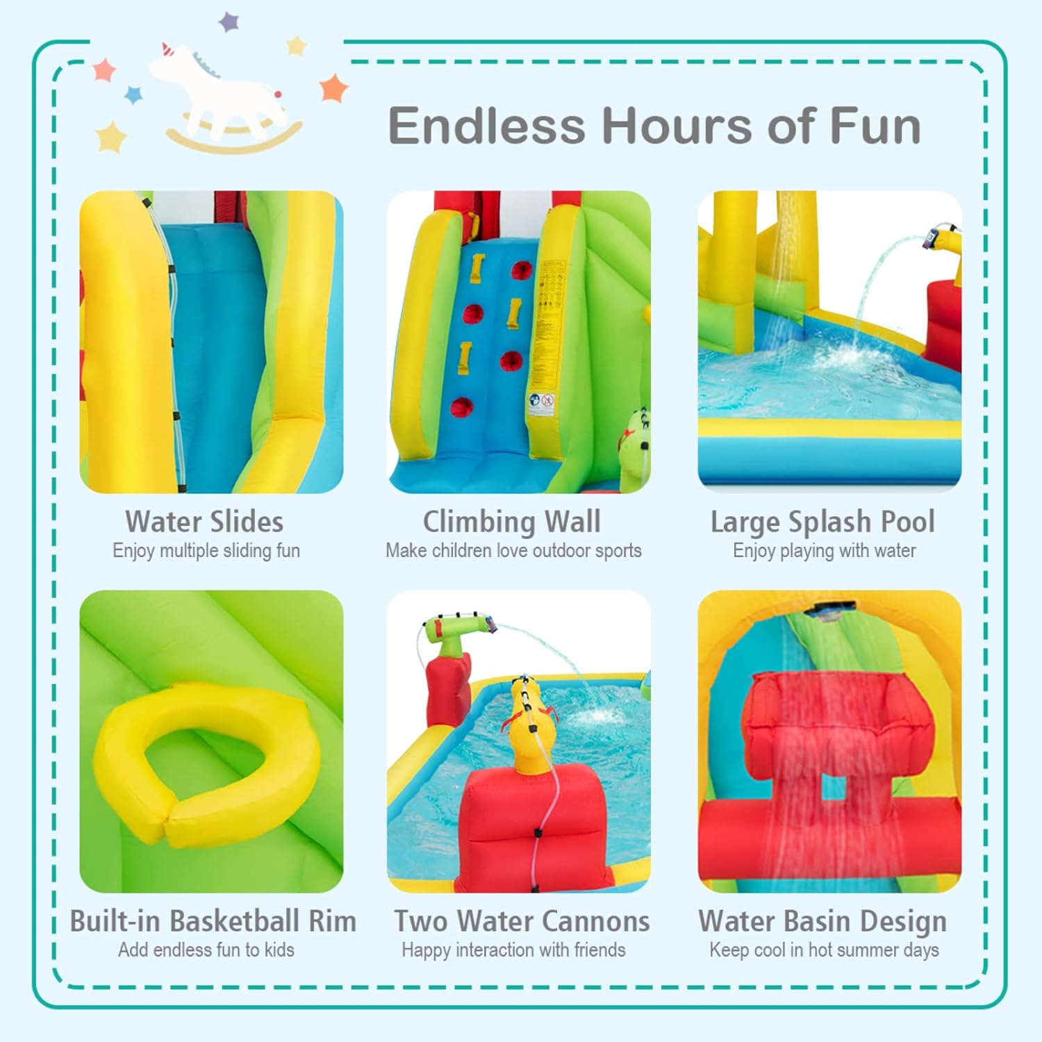 Parc aquatique gonflable géant - Kids Outdoor Inflatable Water Slide avis et prix