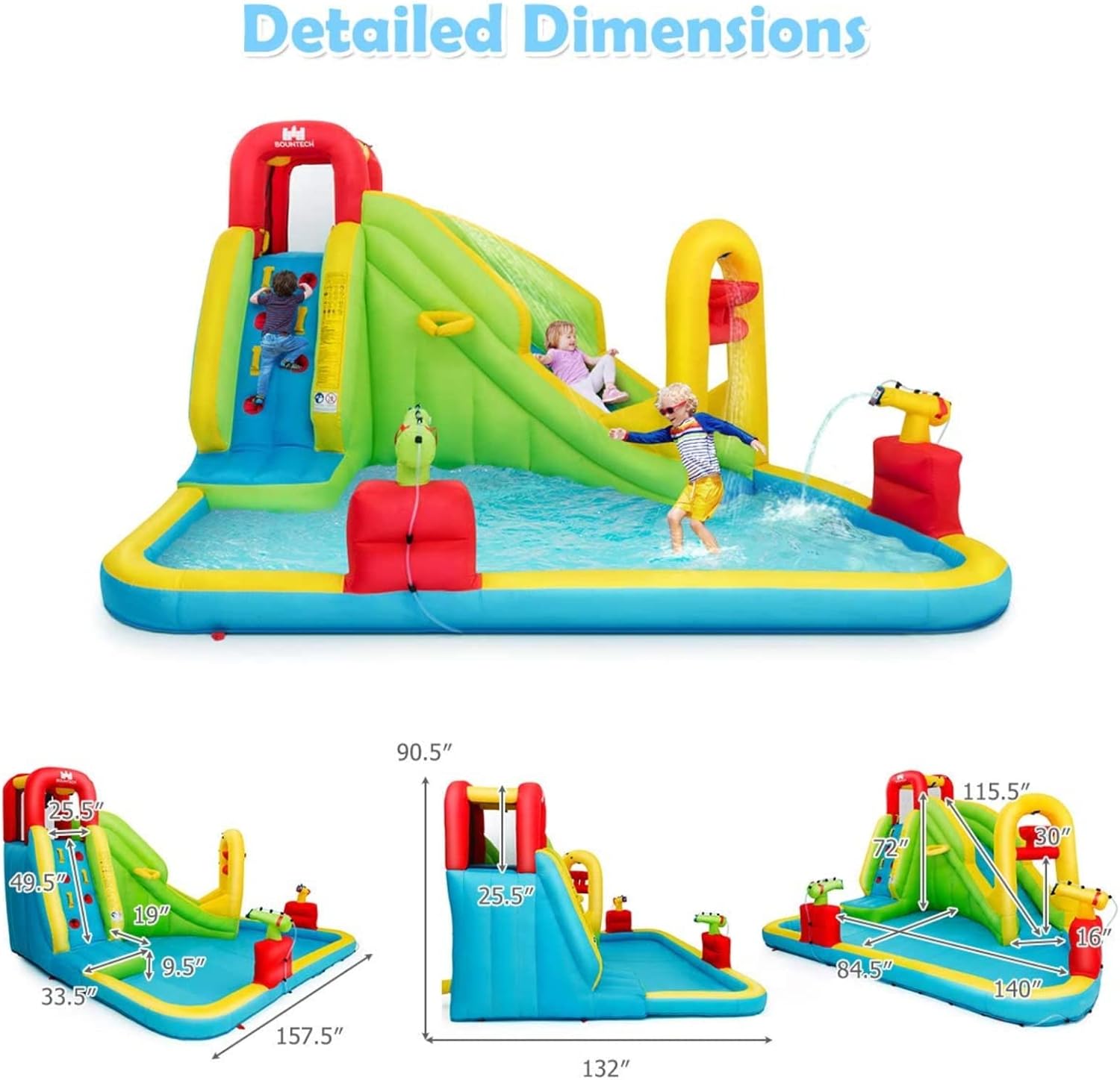 Parc aquatique gonflable géant - Kids Outdoor Inflatable Water Slide avis et prix