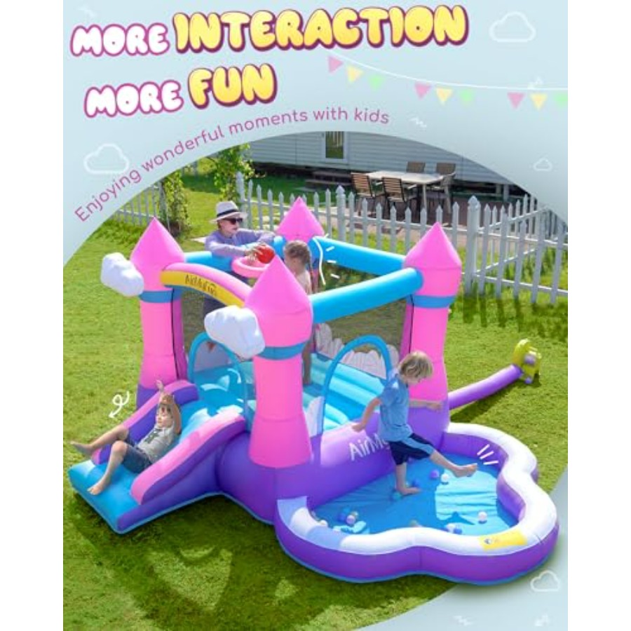 Structure gonflable rose pour  - Kids Outdoor Inflatable Water Slide avis et prix